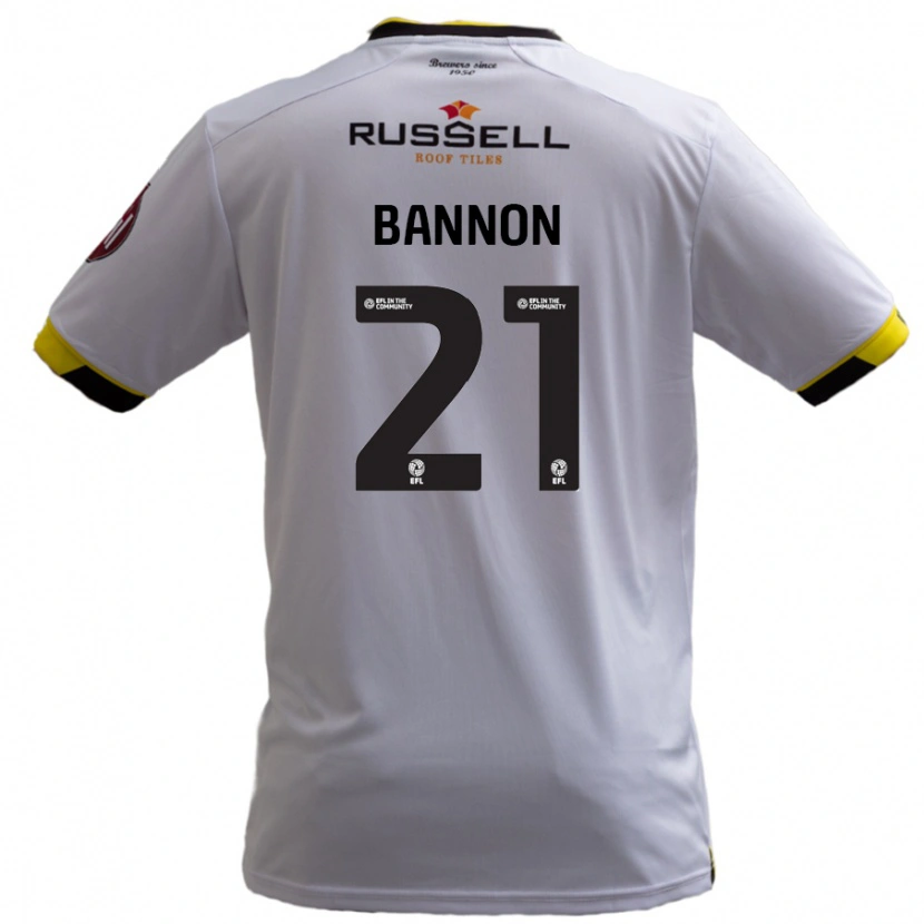 Danxen Hombre Camiseta Alex Bannon #21 Blanco 2ª Equipación 2024/25 La Camisa México