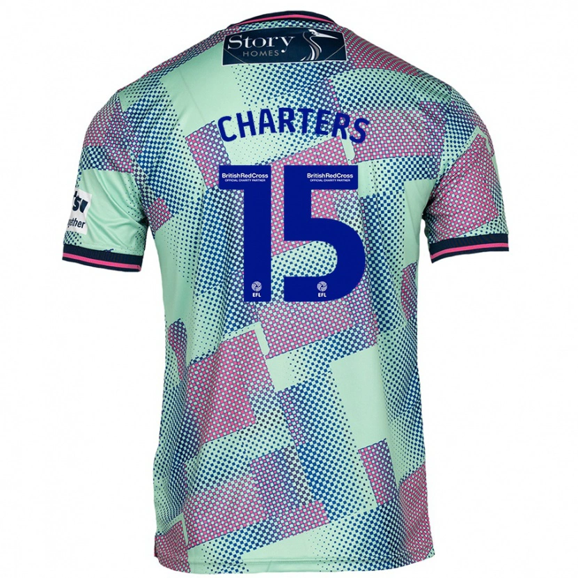 Danxen Hombre Camiseta Taylor Charters #15 Verde 2ª Equipación 2024/25 La Camisa México