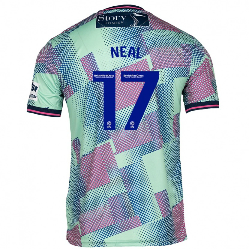 Danxen Hombre Camiseta Harrison Neal #17 Verde 2ª Equipación 2024/25 La Camisa México