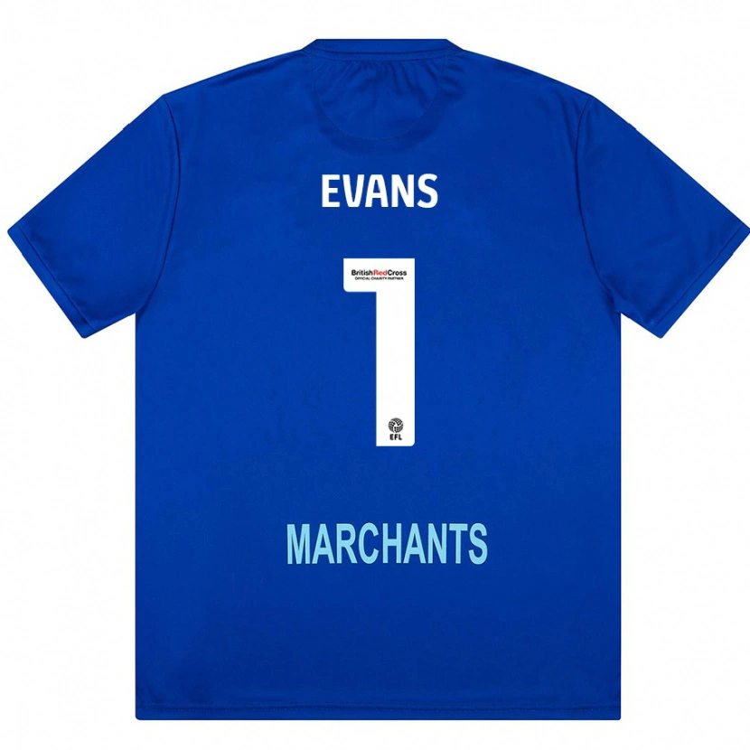 Danxen Hombre Camiseta Owen Evans #1 Verde 2ª Equipación 2024/25 La Camisa México