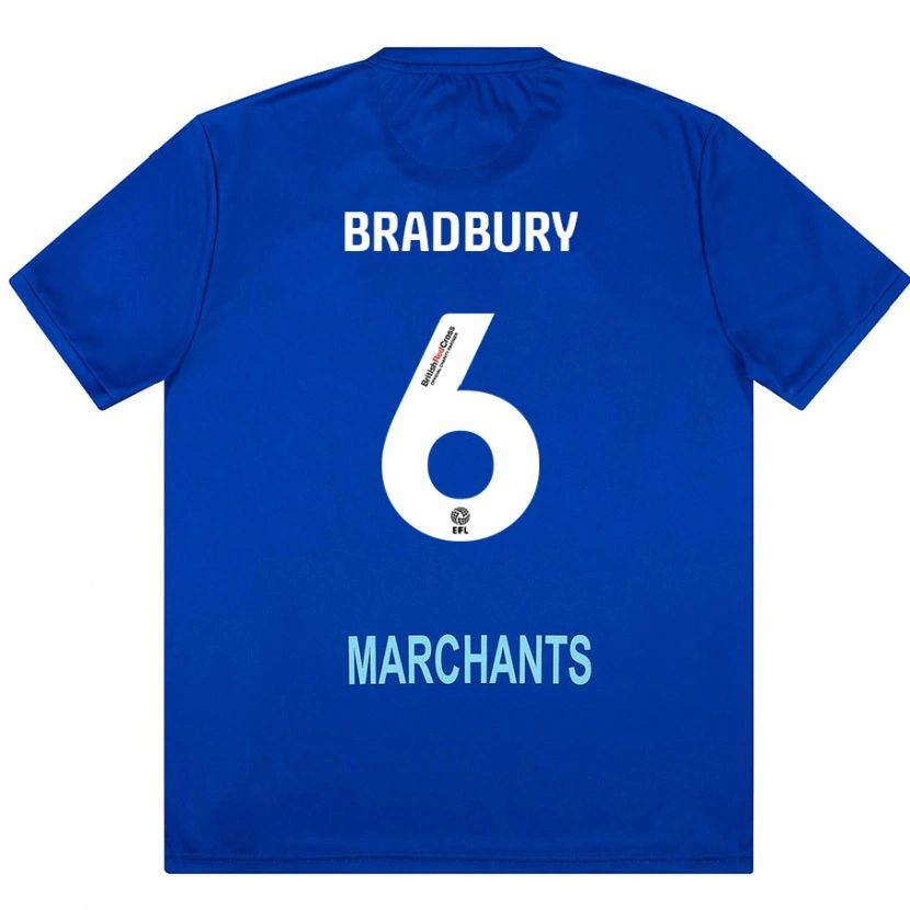 Danxen Hombre Camiseta Tom Bradbury #6 Verde 2ª Equipación 2024/25 La Camisa México