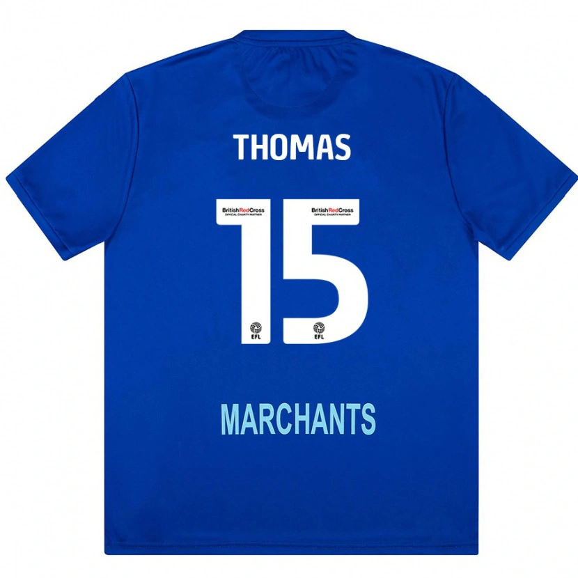 Danxen Hombre Camiseta Jordan Thomas #15 Verde 2ª Equipación 2024/25 La Camisa México