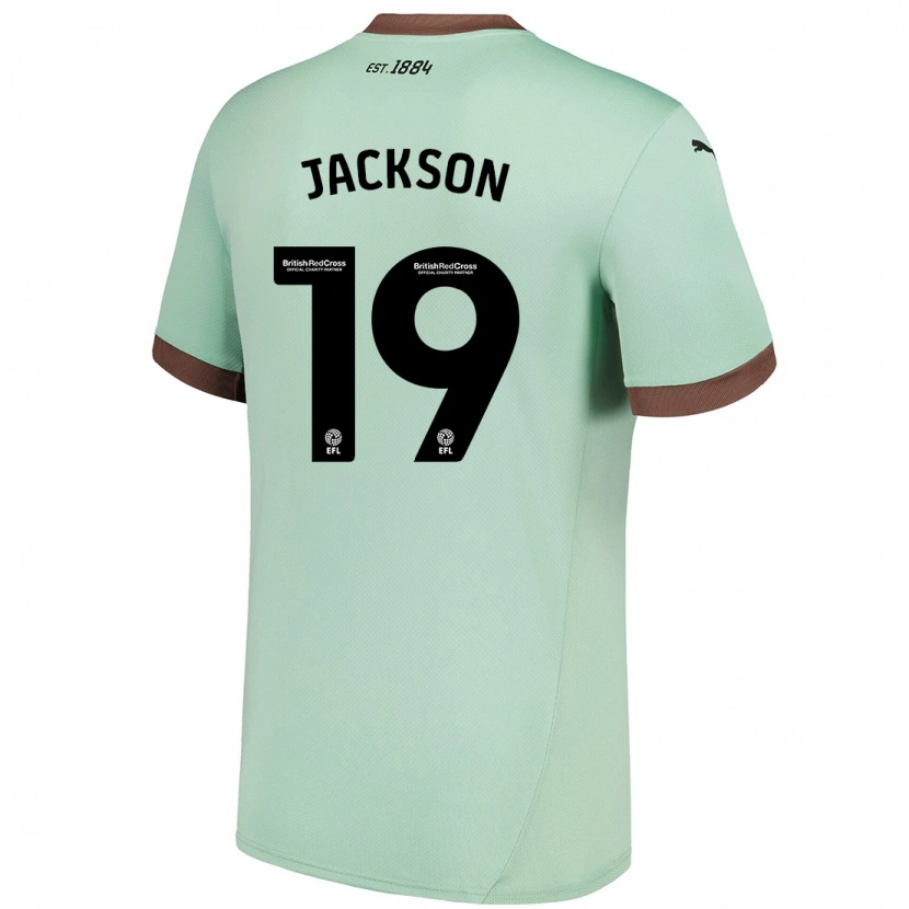 Danxen Hombre Camiseta Kayden Jackson #19 Verde Pálido 2ª Equipación 2024/25 La Camisa México