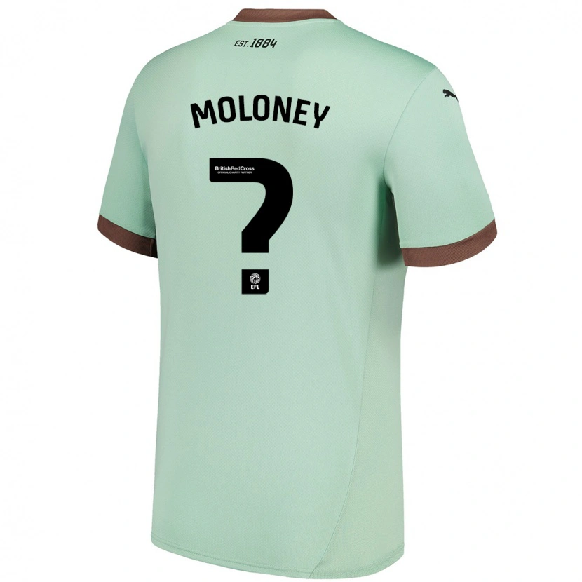 Danxen Hombre Camiseta Riley Moloney #0 Verde Pálido 2ª Equipación 2024/25 La Camisa México