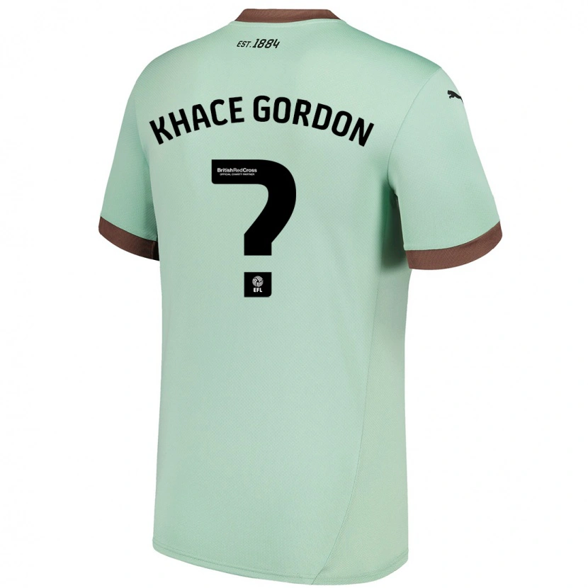 Danxen Hombre Camiseta Khace Gordon #0 Verde Pálido 2ª Equipación 2024/25 La Camisa México