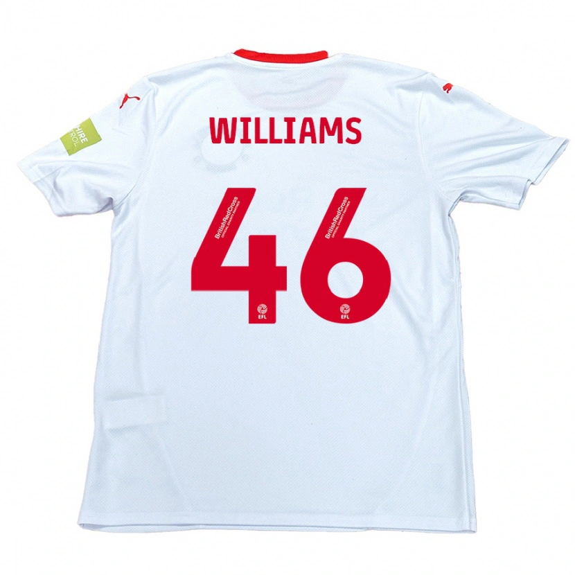 Danxen Hombre Camiseta Theo Williams #46 Blanco 2ª Equipación 2024/25 La Camisa México