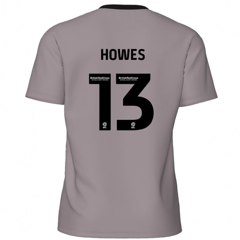 Danxen Hombre Camiseta Sam Howes #13 Gris 2ª Equipación 2024/25 La Camisa México