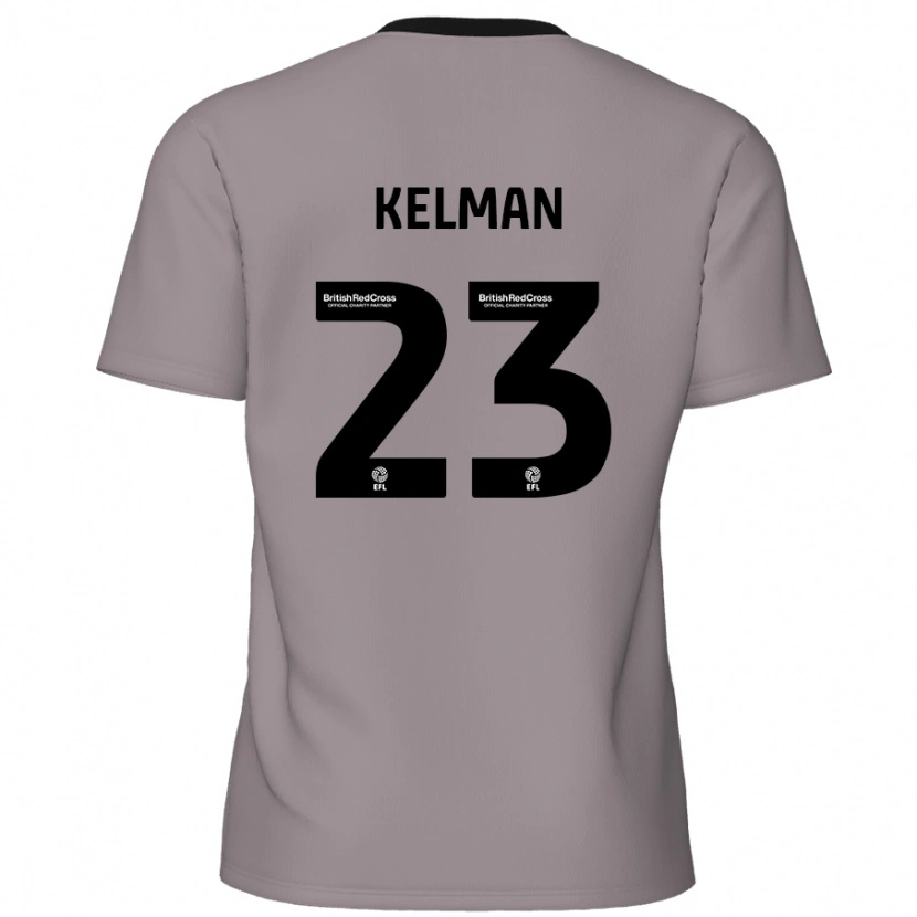 Danxen Hombre Camiseta Charlie Kelman #23 Gris 2ª Equipación 2024/25 La Camisa México