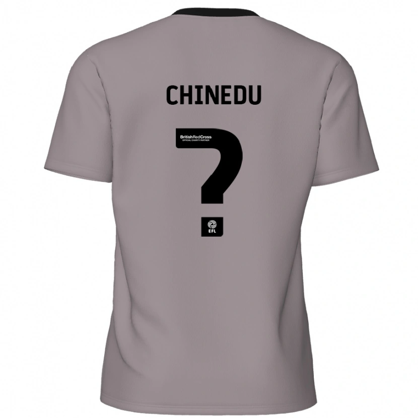 Danxen Hombre Camiseta Phillip Chinedu #0 Gris 2ª Equipación 2024/25 La Camisa México