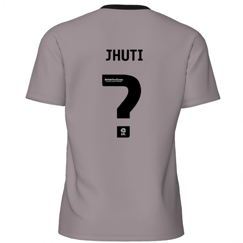 Danxen Hombre Camiseta Reece Jhuti #0 Gris 2ª Equipación 2024/25 La Camisa México