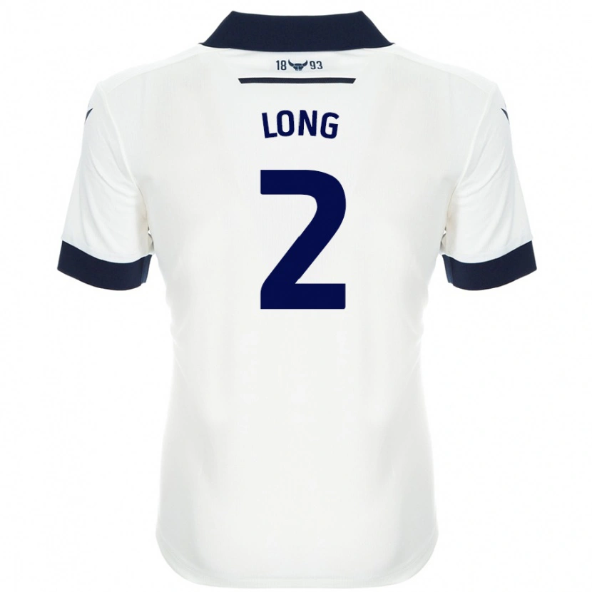 Danxen Hombre Camiseta Sam Long #2 Blanco Azul Marino 2ª Equipación 2024/25 La Camisa México