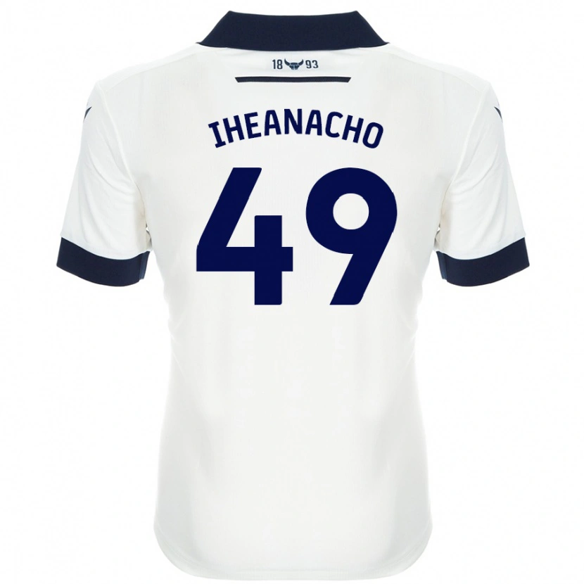 Danxen Hombre Camiseta Josh Iheanacho #49 Blanco Azul Marino 2ª Equipación 2024/25 La Camisa México