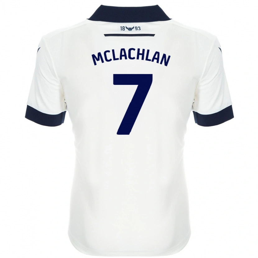 Danxen Hombre Camiseta Daisy Mclachlan #7 Blanco Azul Marino 2ª Equipación 2024/25 La Camisa México