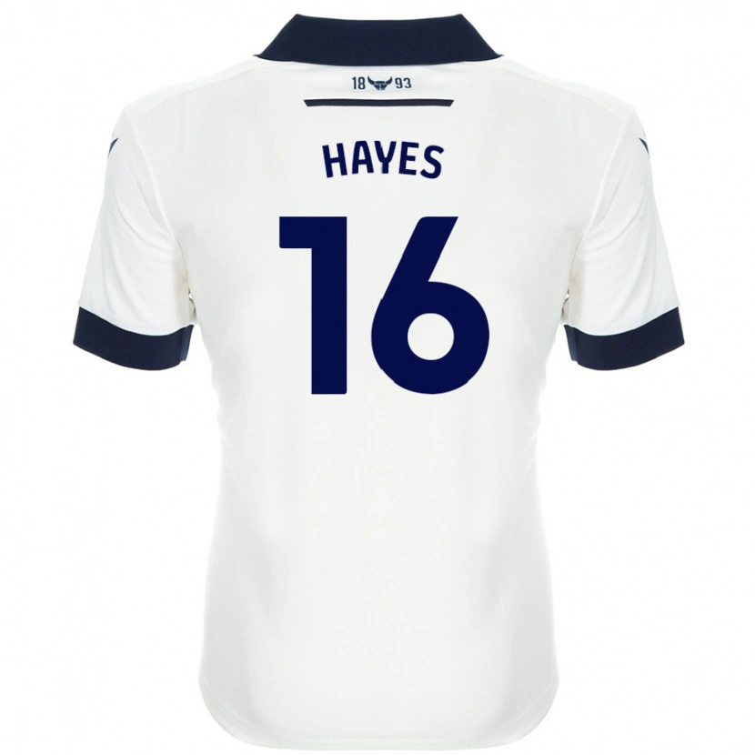 Danxen Hombre Camiseta Georgia Hayes #16 Blanco Azul Marino 2ª Equipación 2024/25 La Camisa México