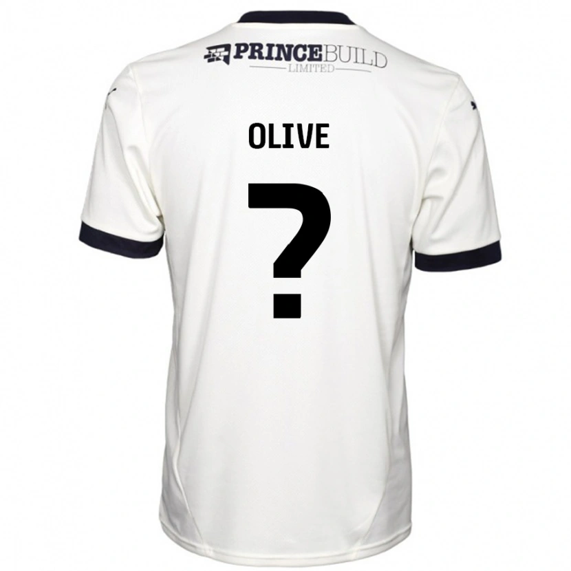 Danxen Hombre Camiseta Daniel Olive #0 Blanquecino Negro 2ª Equipación 2024/25 La Camisa México
