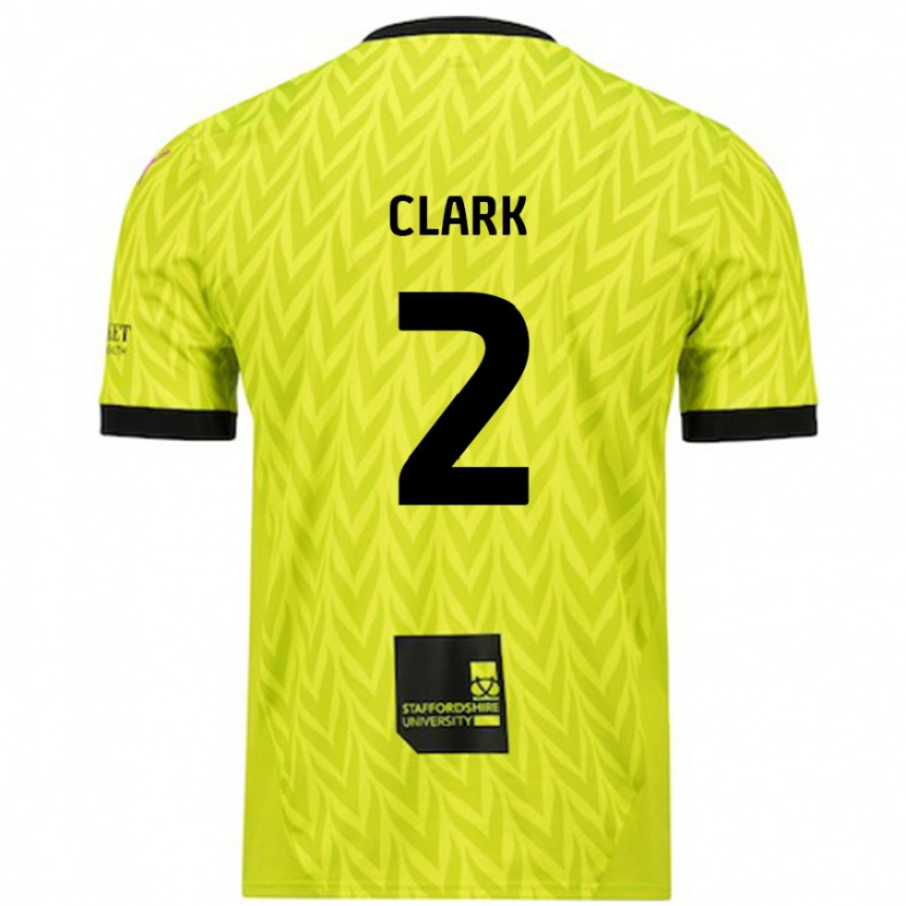 Danxen Hombre Camiseta Mitch Clark #2 Verde Fluorescente 2ª Equipación 2024/25 La Camisa México