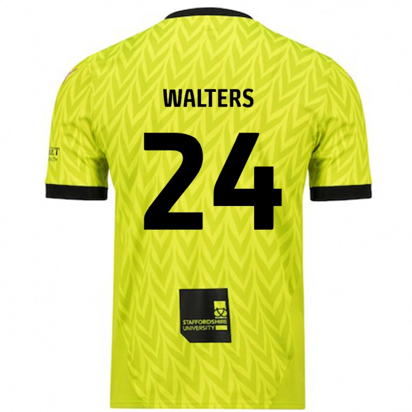 Danxen Hombre Camiseta Rhys Walters #24 Verde Fluorescente 2ª Equipación 2024/25 La Camisa México