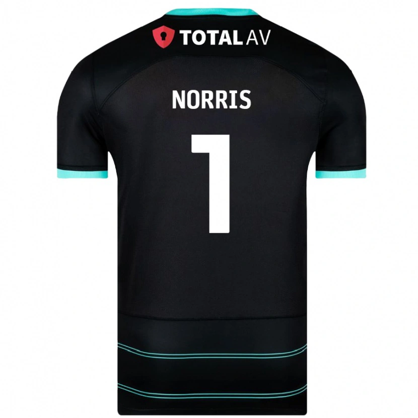 Danxen Hombre Camiseta Will Norris #1 Negro 2ª Equipación 2024/25 La Camisa México