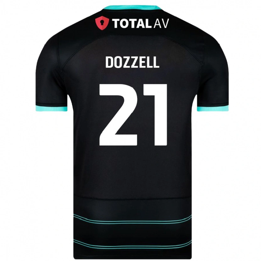 Danxen Hombre Camiseta Andre Dozzell #21 Negro 2ª Equipación 2024/25 La Camisa México