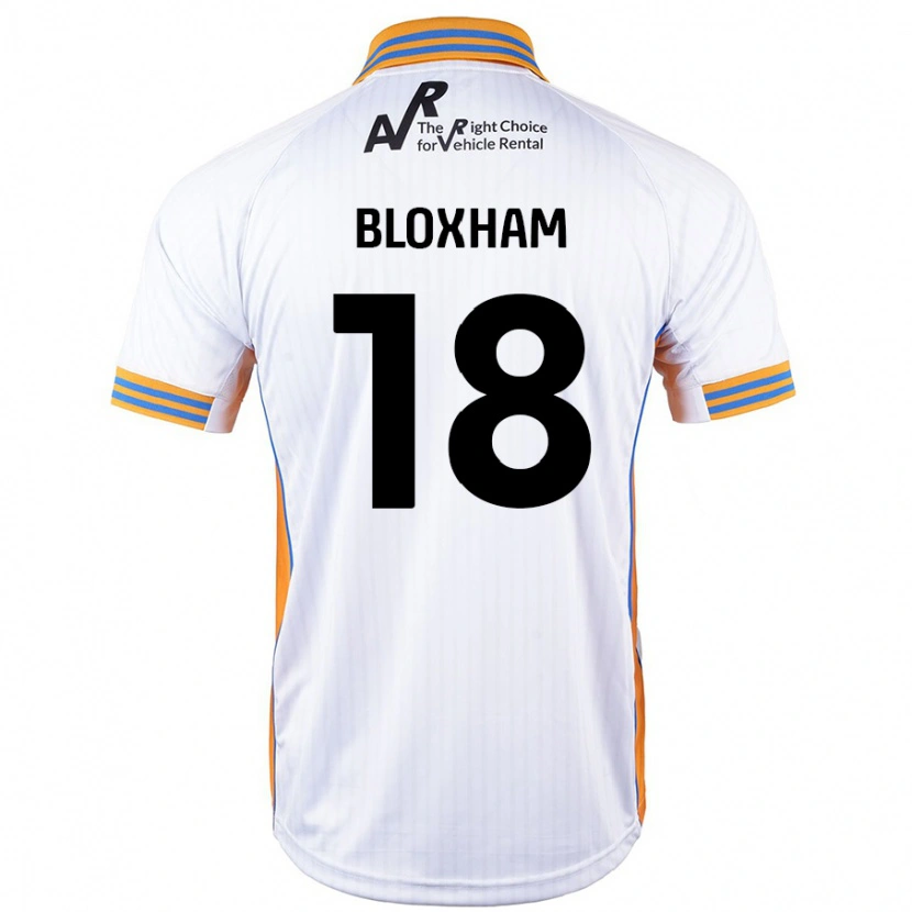 Danxen Hombre Camiseta Tom Bloxham #18 Blanco 2ª Equipación 2024/25 La Camisa México