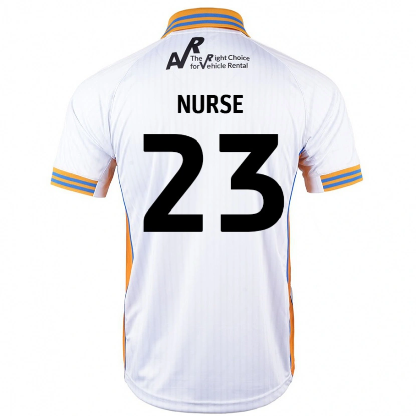 Danxen Hombre Camiseta George Nurse #23 Blanco 2ª Equipación 2024/25 La Camisa México