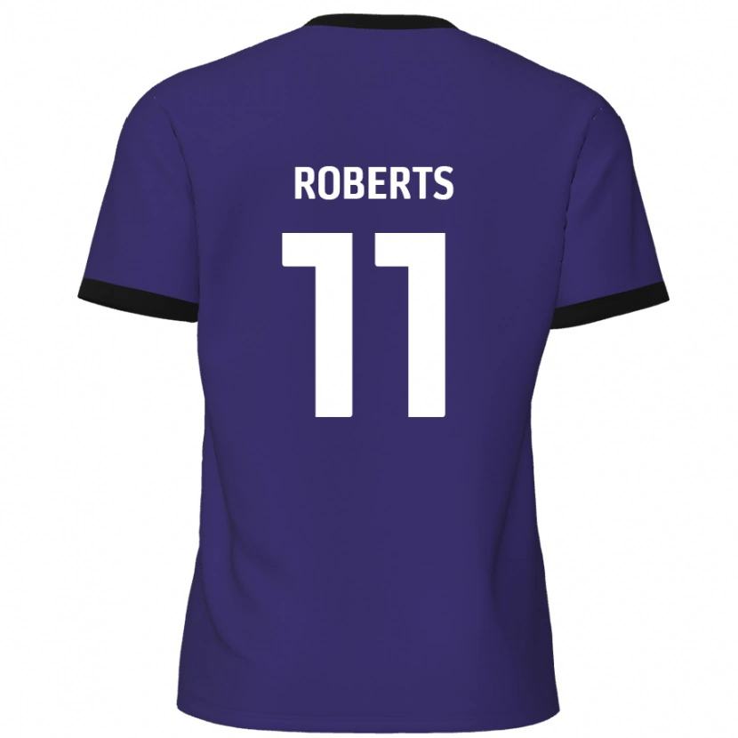 Danxen Hombre Camiseta Jordan Roberts #11 Púrpura 2ª Equipación 2024/25 La Camisa México