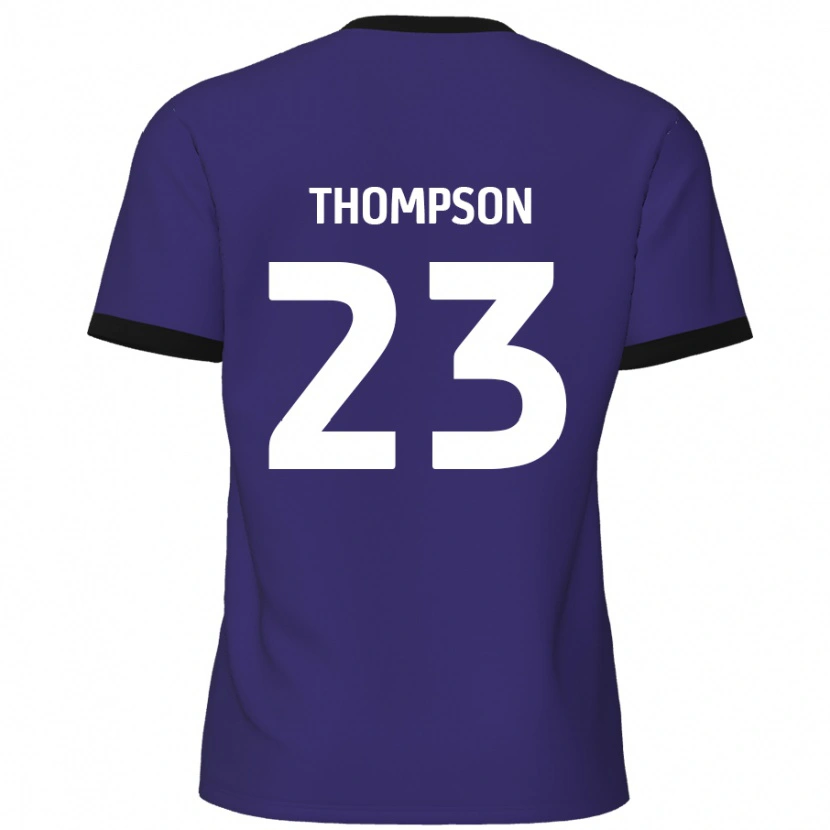 Danxen Hombre Camiseta Louis Thompson #23 Púrpura 2ª Equipación 2024/25 La Camisa México