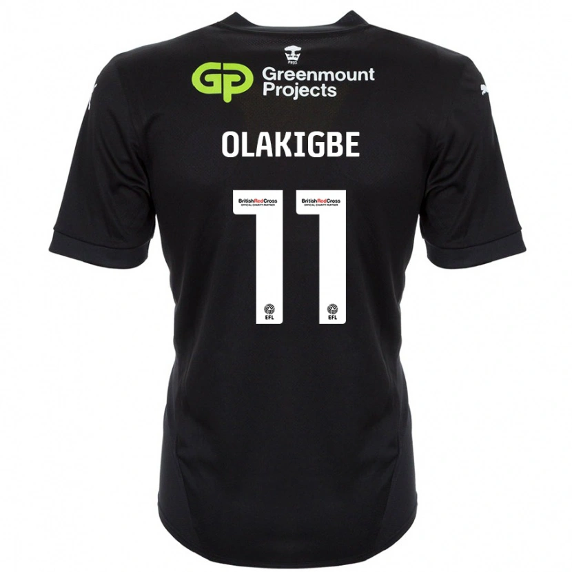 Danxen Hombre Camiseta Michael Olakigbe #11 Negro 2ª Equipación 2024/25 La Camisa México
