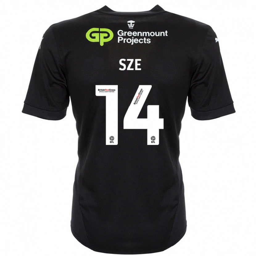 Danxen Hombre Camiseta Chris Sze #14 Negro 2ª Equipación 2024/25 La Camisa México