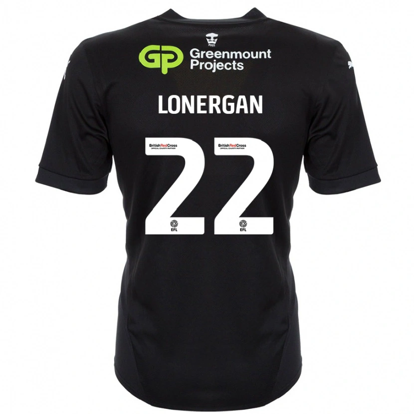 Danxen Hombre Camiseta Andy Lonergan #22 Negro 2ª Equipación 2024/25 La Camisa México