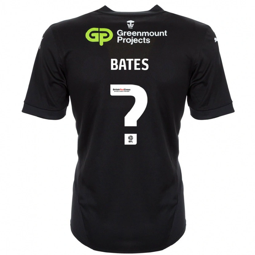 Danxen Hombre Camiseta Jack Bates #0 Negro 2ª Equipación 2024/25 La Camisa México