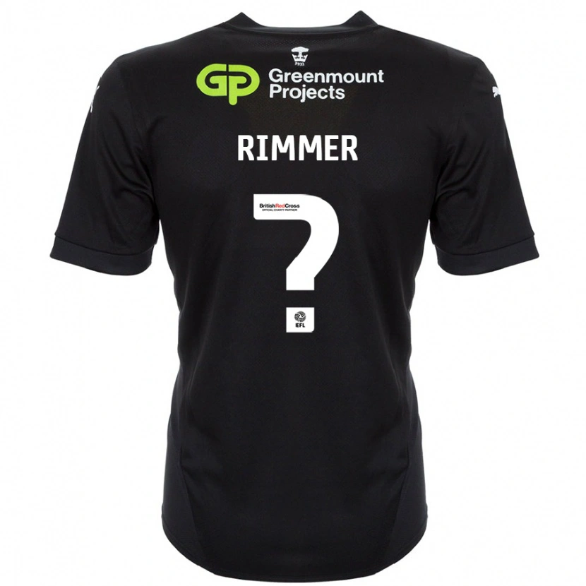 Danxen Hombre Camiseta Harry Rimmer #0 Negro 2ª Equipación 2024/25 La Camisa México