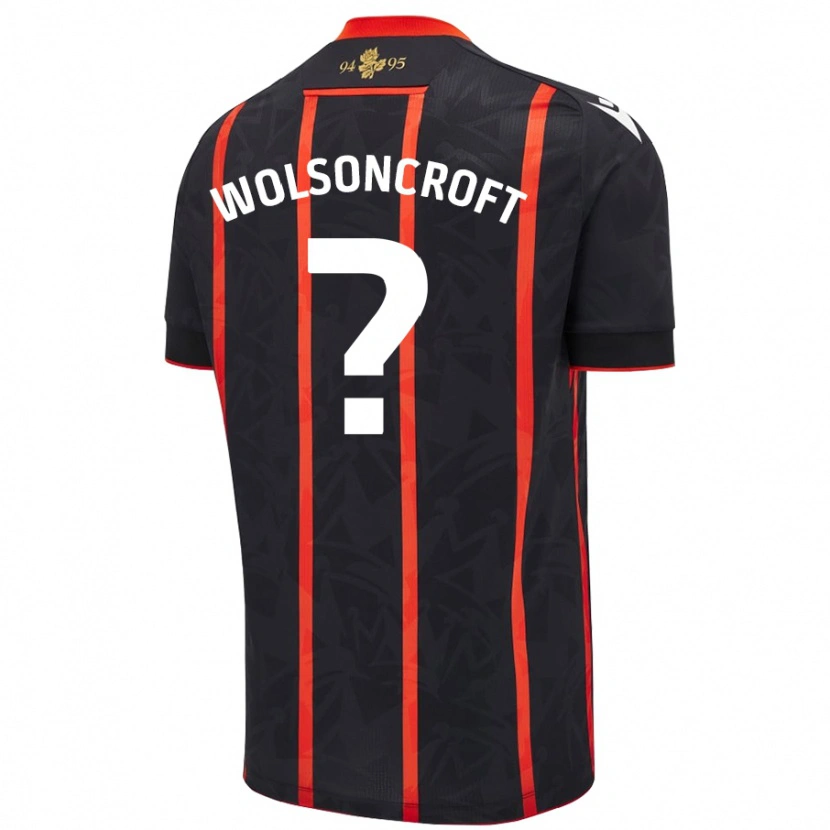 Danxen Hombre Camiseta Blake Wolsoncroft #0 Negro Rojo 2ª Equipación 2024/25 La Camisa México