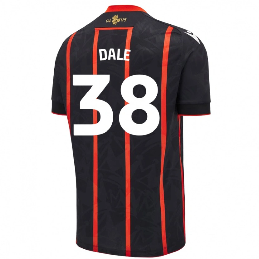Danxen Hombre Camiseta Natasha Dale #38 Negro Rojo 2ª Equipación 2024/25 La Camisa México