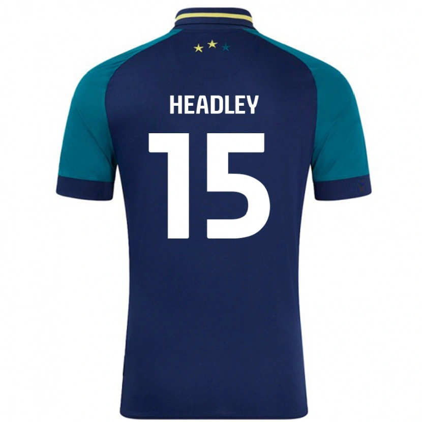 Danxen Hombre Camiseta Jaheim Headley #15 Azul Marino Verde Oscuro 2ª Equipación 2024/25 La Camisa México