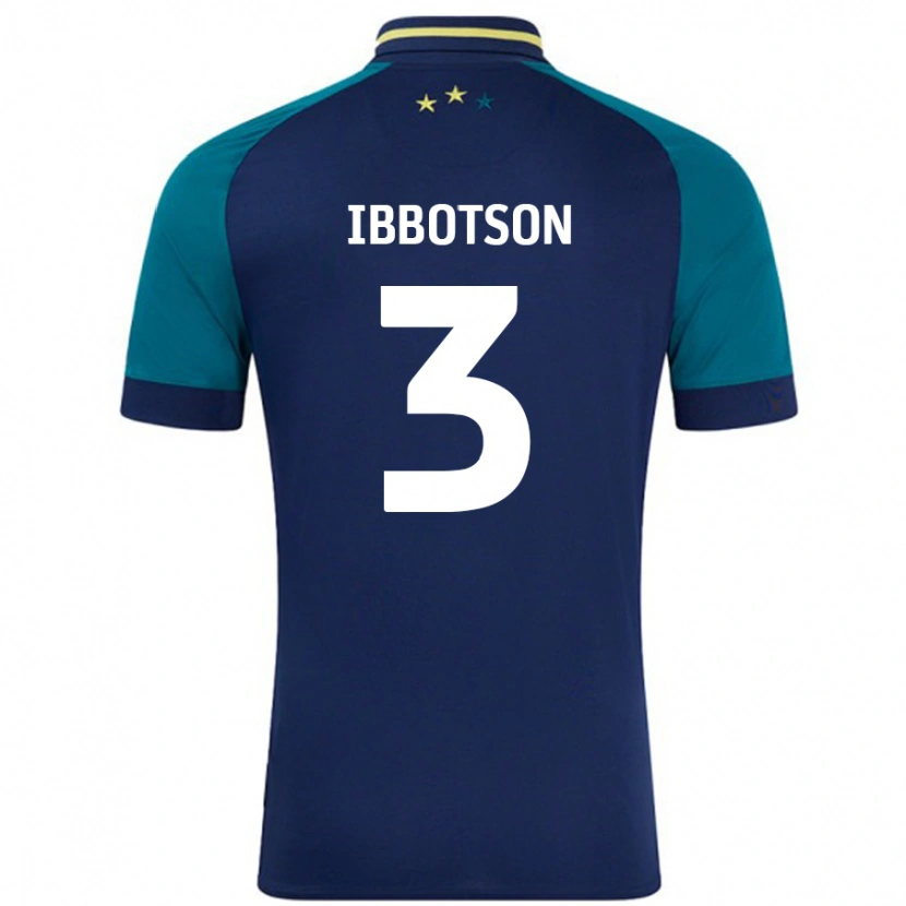 Danxen Hombre Camiseta Beth Ibbotson #3 Azul Marino Verde Oscuro 2ª Equipación 2024/25 La Camisa México