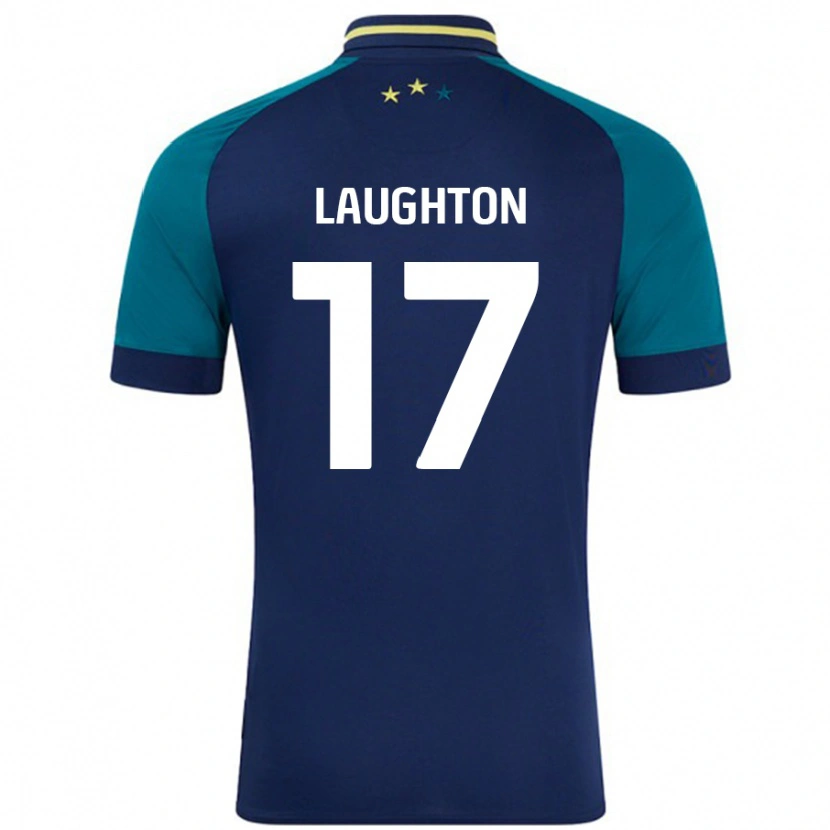 Danxen Hombre Camiseta Zoe Laughton #17 Azul Marino Verde Oscuro 2ª Equipación 2024/25 La Camisa México