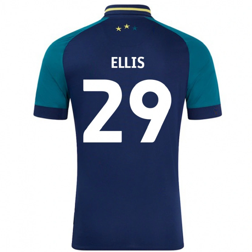 Danxen Hombre Camiseta Molly Ellis #29 Azul Marino Verde Oscuro 2ª Equipación 2024/25 La Camisa México
