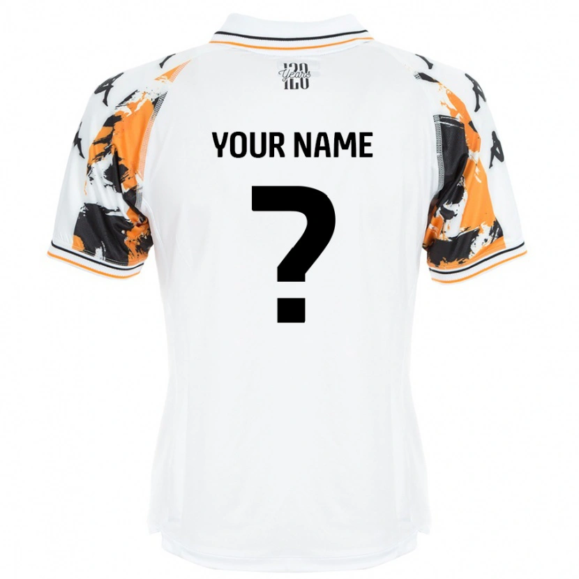 Danxen Hombre Camiseta Su Nombre #0 Blanco 2ª Equipación 2024/25 La Camisa México