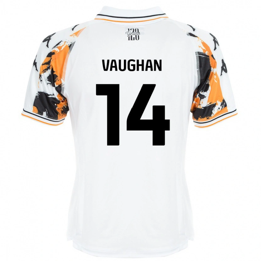 Danxen Hombre Camiseta Harry Vaughan #14 Blanco 2ª Equipación 2024/25 La Camisa México
