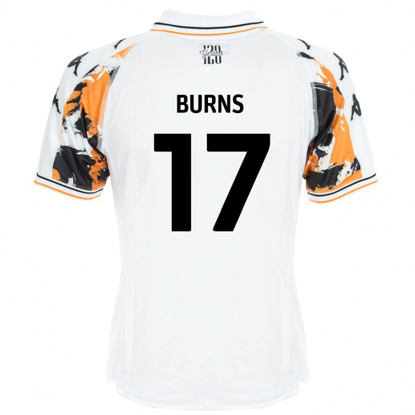 Danxen Hombre Camiseta Finley Burns #17 Blanco 2ª Equipación 2024/25 La Camisa México