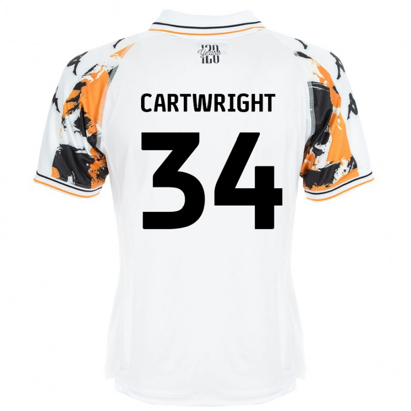 Danxen Hombre Camiseta Harvey Cartwright #34 Blanco 2ª Equipación 2024/25 La Camisa México