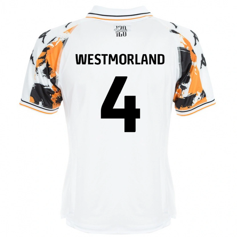 Danxen Hombre Camiseta Emma Westmorland #4 Blanco 2ª Equipación 2024/25 La Camisa México