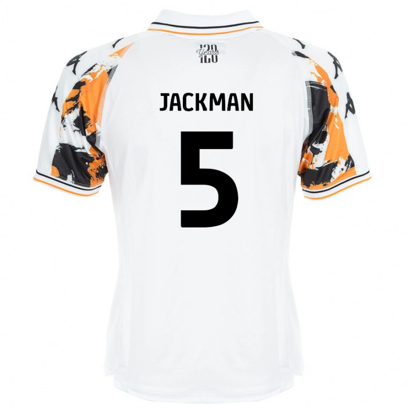 Danxen Hombre Camiseta Ellice Jackman #5 Blanco 2ª Equipación 2024/25 La Camisa México