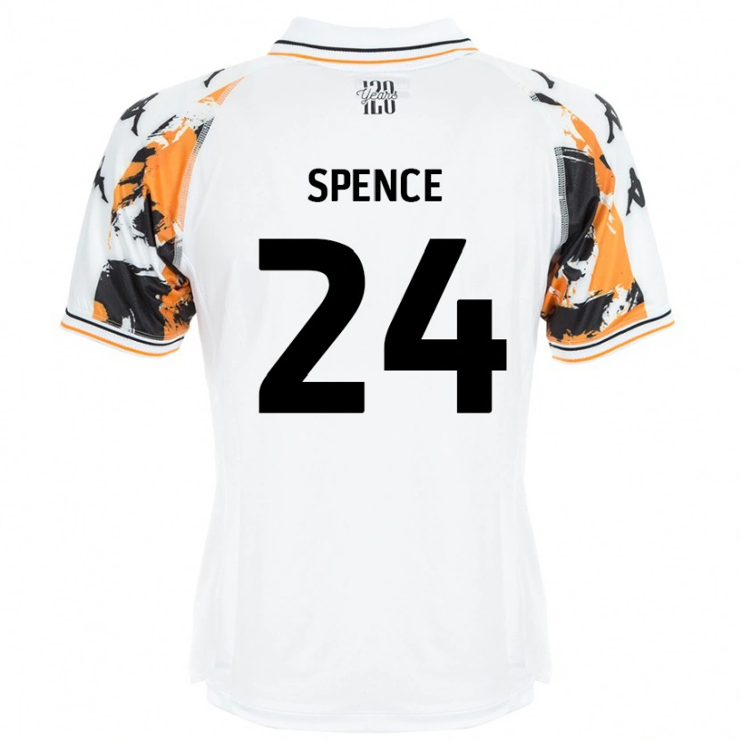 Danxen Hombre Camiseta Emily Spence #24 Blanco 2ª Equipación 2024/25 La Camisa México