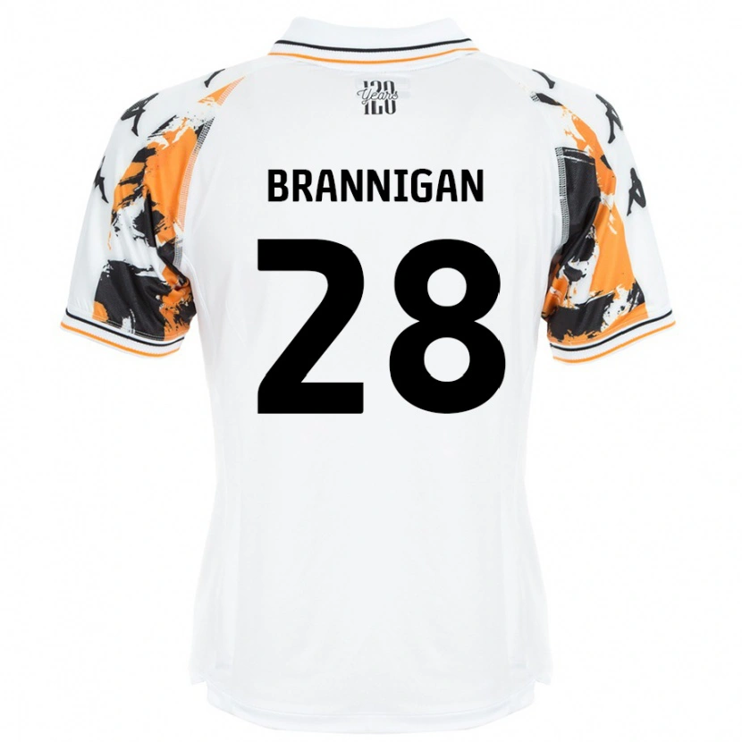 Danxen Hombre Camiseta Aoife Brannigan #28 Blanco 2ª Equipación 2024/25 La Camisa México