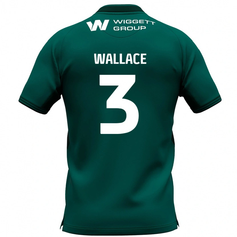 Danxen Hombre Camiseta Murray Wallace #3 Verde 2ª Equipación 2024/25 La Camisa México
