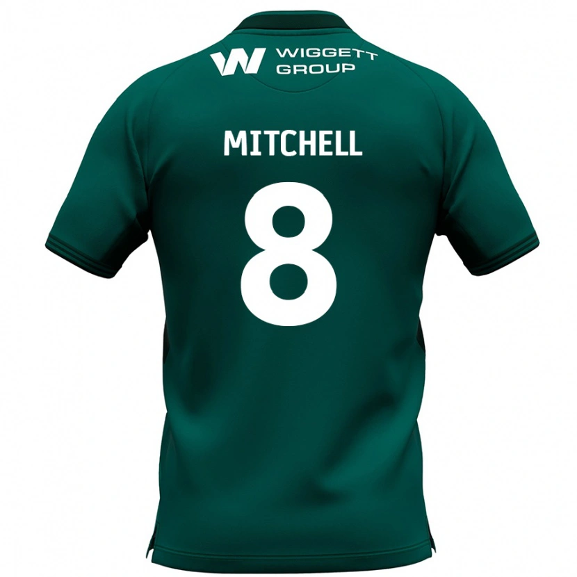 Danxen Hombre Camiseta Billy Mitchell #8 Verde 2ª Equipación 2024/25 La Camisa México