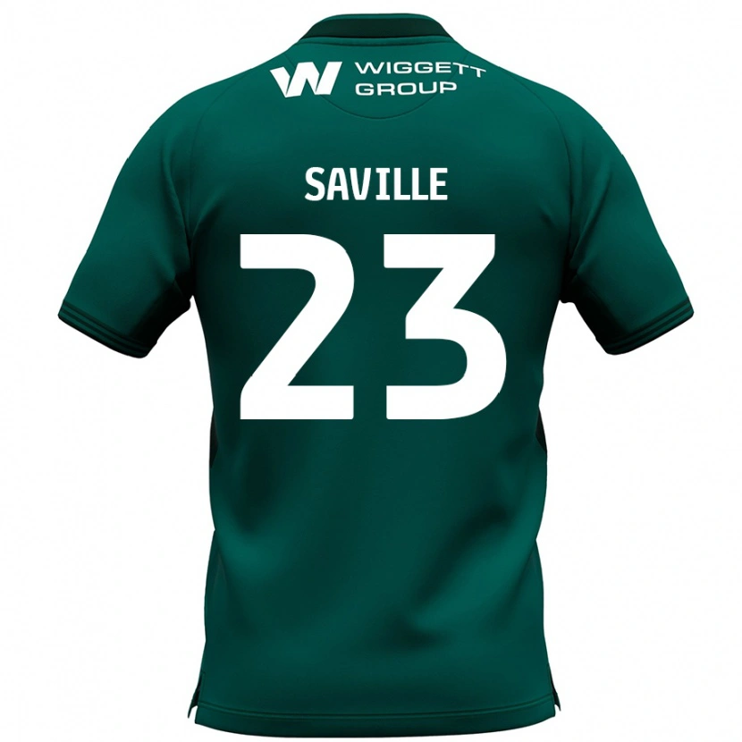 Danxen Hombre Camiseta George Saville #23 Verde 2ª Equipación 2024/25 La Camisa México