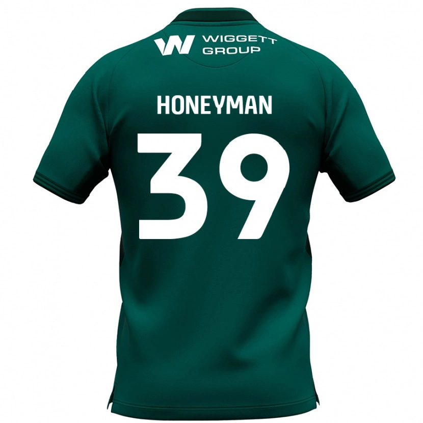 Danxen Hombre Camiseta George Honeyman #39 Verde 2ª Equipación 2024/25 La Camisa México